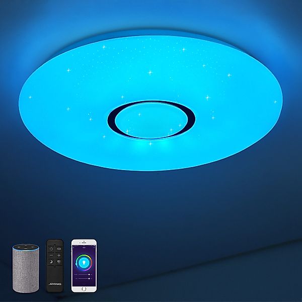 JDONG LED Deckenleuchte Dimmbar mit Fernbedienung, günstig online kaufen