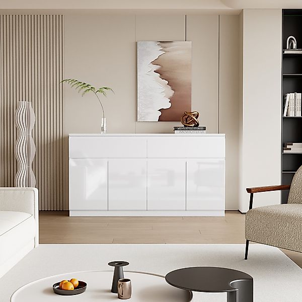 FUFU&GAGA Sideboard aus hochglänzendem PET günstig online kaufen