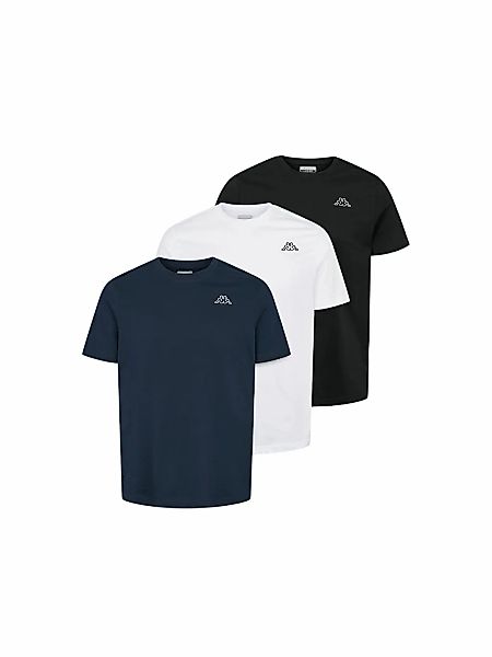 Kappa Kurzarmhemd "Kappa T-shirt 3er-Pack Logo Cafers" günstig online kaufen
