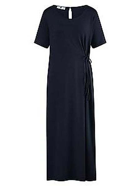 Jersey-Kleid Rundhals-­Ausschnitt Emilia Lay blau günstig online kaufen