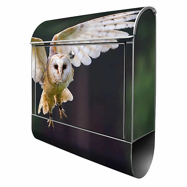 Banjado Design Briefkasten Silber Pulverbeschichtet 39x47x14cm 2 Schlüssel günstig online kaufen