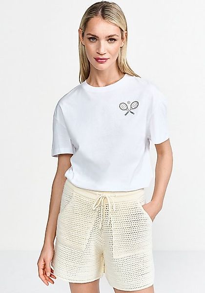 RICHROYAL T-Shirt mit Strassdetalis günstig online kaufen