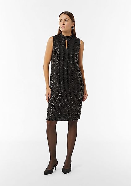 Comma Minikleid Kurzes Paillettenkleid mit Cut-out günstig online kaufen
