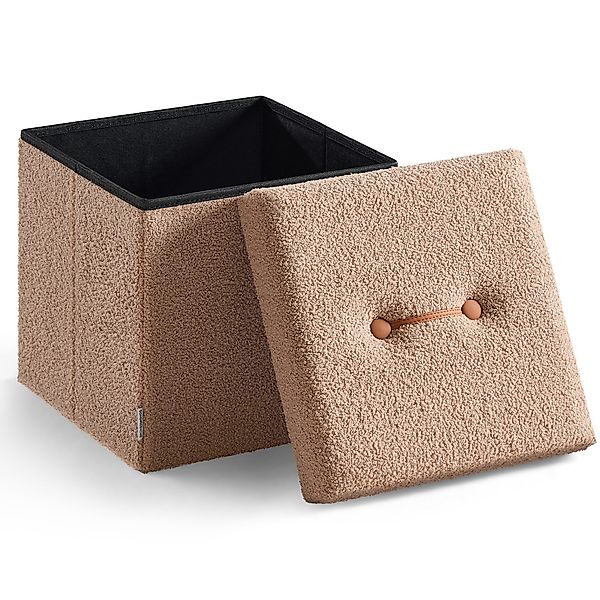 SONGMICS Sitzhocker, mit Stauraum, faltbarer Sitzhocker, günstig online kaufen