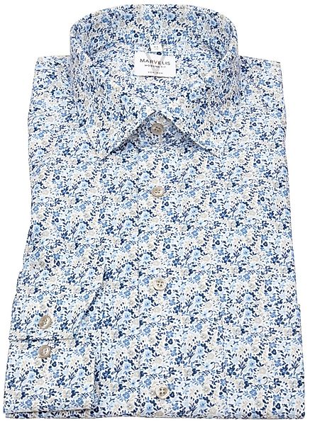 MARVELIS Langarmhemd Modern Fit leicht tailliert günstig online kaufen