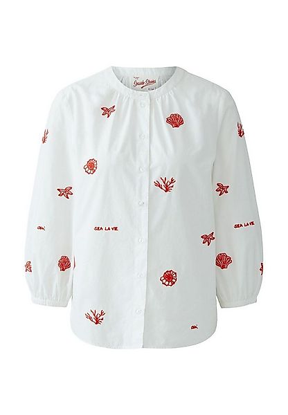 Oui Langarmbluse Bluse reine Baumwolle günstig online kaufen