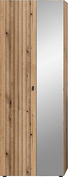 INOSIGN Garderobenschrank "TATIO, Höhe 192 cm, Rillenoptik, Spiegeltür" 1 S günstig online kaufen
