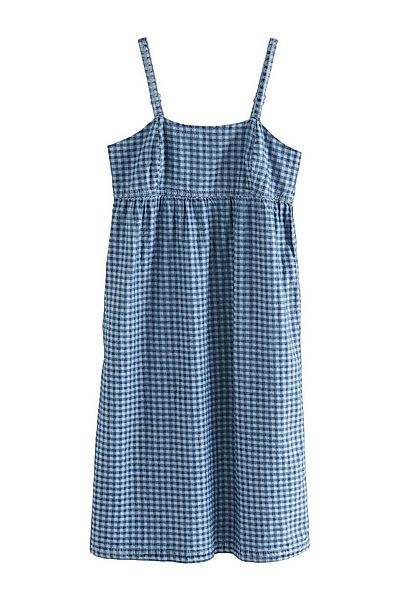Next Midikleid Träger-Maxikleid mit Vichykaros aus Baumwolle (1-tlg) günstig online kaufen