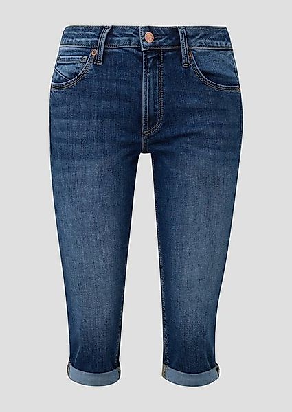 QS 3/4-Hose Capri-Jeans Catie / Slim Fit / Mid Rise / Slim Leg günstig online kaufen