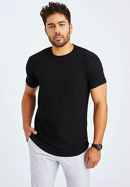 Leif Nelson Langarmhemd Herren T-Shirt Rundhals LN-55760 normal günstig online kaufen
