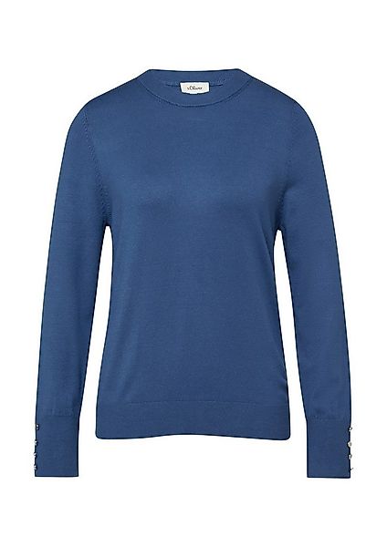 s.Oliver Longpullover Strickpullover Feinstrickpullover aus Viskosemix mit günstig online kaufen