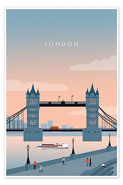 Posterlounge Poster Katinka Reinke, London, Minimalistisch günstig online kaufen
