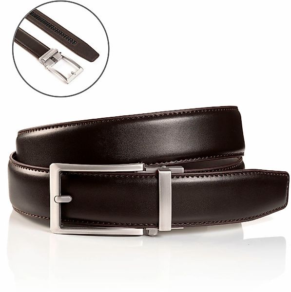 MONTI Ledergürtel 3,5 cm breit, Klassisch-Business, günstig online kaufen
