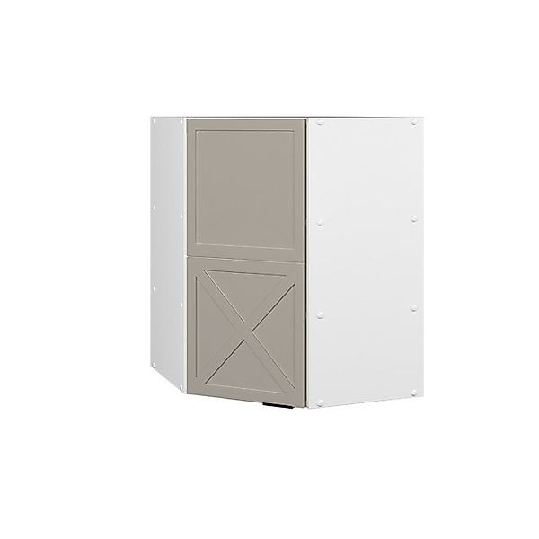 Vicco Eckhängeschrank Fame-Line Küchen-Eckschrank GrauBeige 57 cm günstig online kaufen