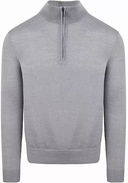 Suitable Merino Half Zip Pullover Grau - Größe XL günstig online kaufen