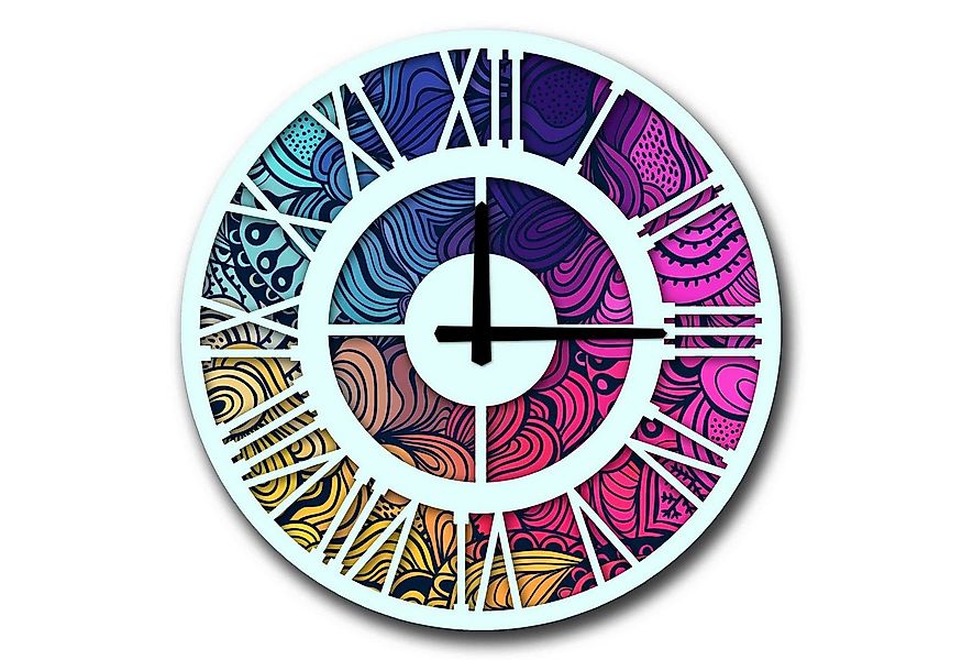 Wallity Wanduhr 100% MDF (Thickness: 5 mm), 50 cm (Diameter) A6231 günstig online kaufen