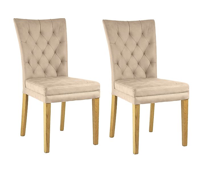 Home affaire 4-Fußstuhl "Colorado", (Set), 2 St., Microfaser, bequeme Polst günstig online kaufen