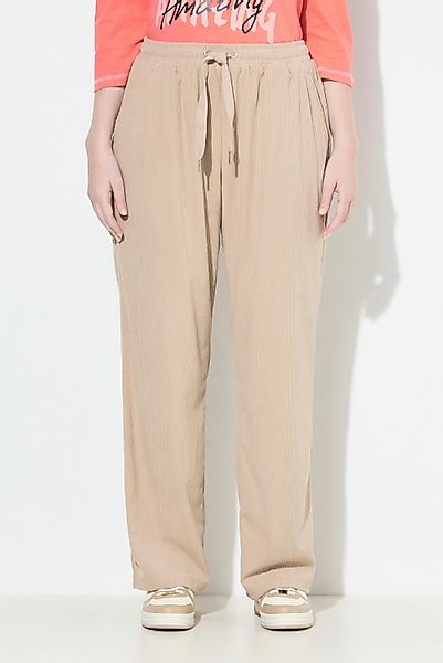 Ulla Popken Schlupfhose Cord-Schlupfhose Rose weites günstig online kaufen