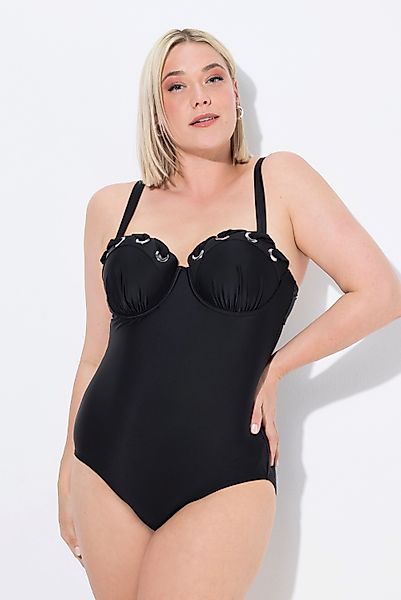 Ulla Popken Badeanzug Badeanzug Ösen Softcups günstig online kaufen