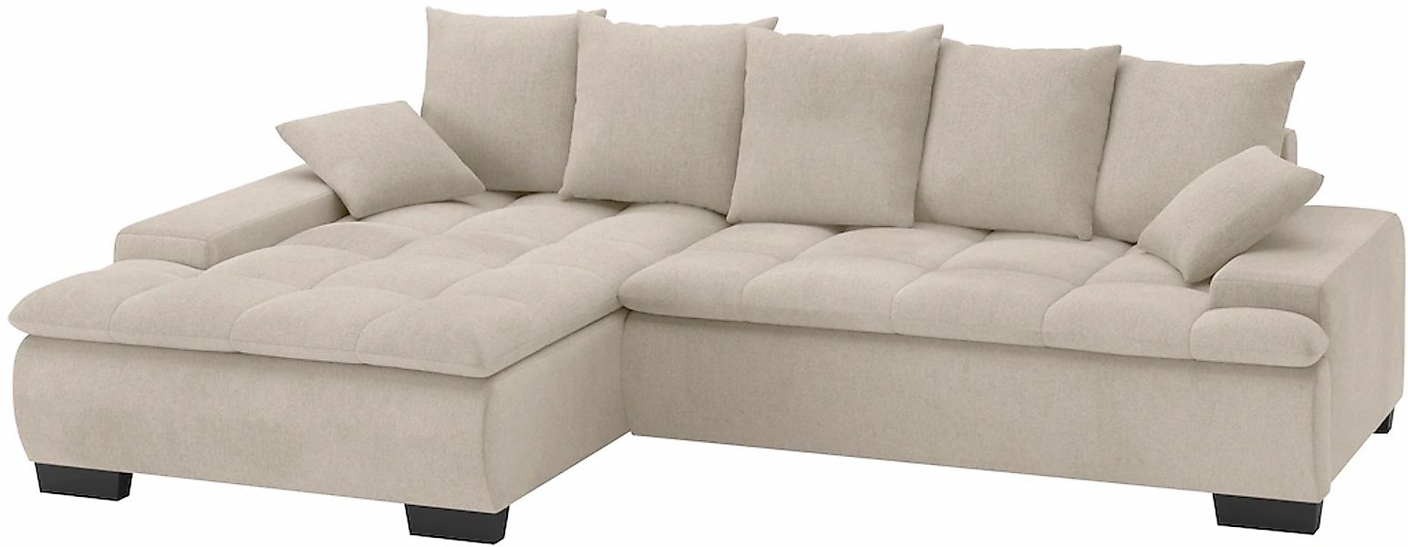 INOSIGN Ecksofa "Haiti II, L-Form", wahlweise mit Schlaffunktion/Bettkasten günstig online kaufen