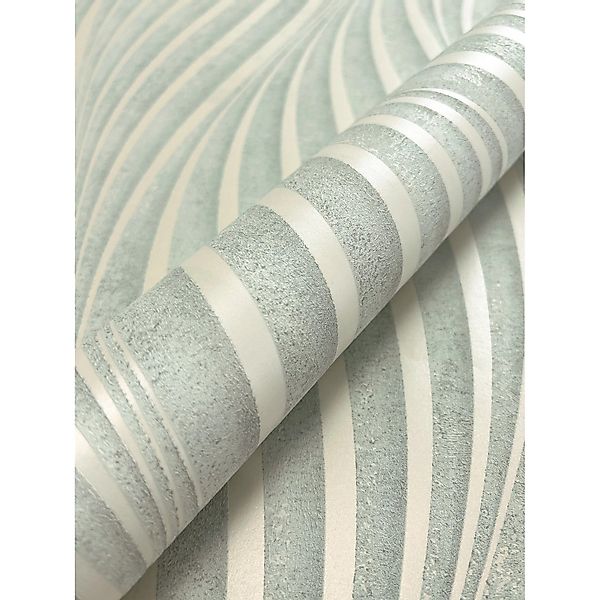 Newroom Vliestapete Armani Icy Light Blue Wellen Modern FSC® günstig online kaufen