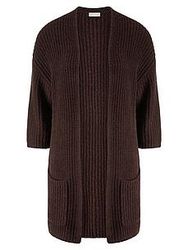 Strickjacke 3/4-Arm include braun günstig online kaufen