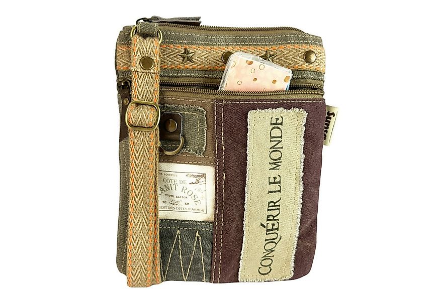 Sunsa Umhängetasche Sunsa Vintage Umhängetasche. Kleine Patchwork Crossover günstig online kaufen