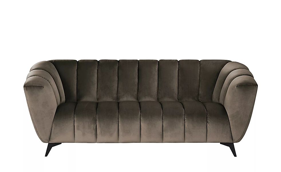 Sofa  Samantha - braun - 220 cm - 86 cm - 100 cm - Polstermöbel > Sofas > 3 günstig online kaufen