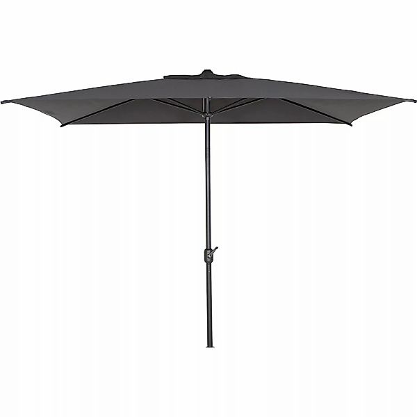 Siena Garden Marktschirm 200 cm x 300 cm Anthrazit mit Kurbelmechanik günstig online kaufen
