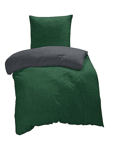 One Home Bettwäsche Melange, Flanell, 2 teilig, modern meliert, Baumwolle k günstig online kaufen