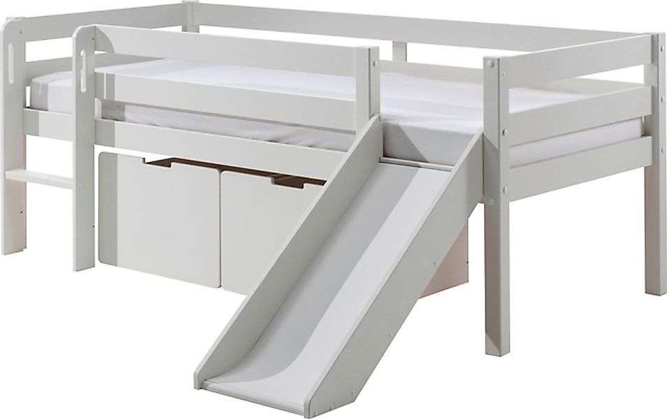 Vipack Spielbett »Pino, Kiefer massiv, mit Rolllattenrost, 2 Rollboxen, Mad günstig online kaufen