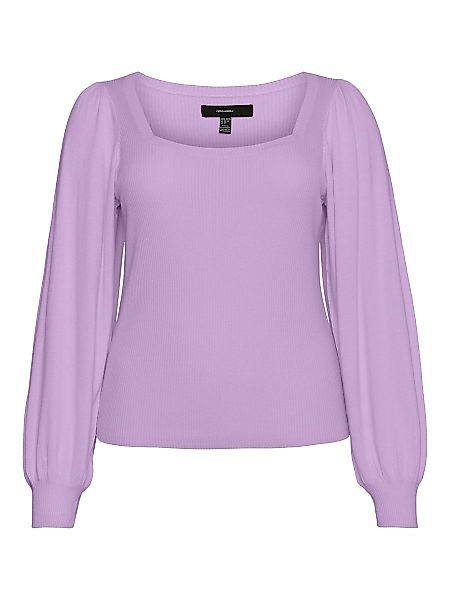 VERO MODA Puffärmel- Bluse Damen Violett günstig online kaufen