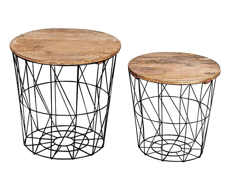 Levandeo® Couchtisch, 2er Set Beistelltisch Metall günstig online kaufen