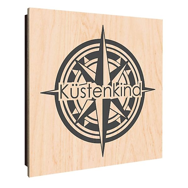 Banjado Schlüsselkasten Holz 30x30cm Schwarz Scharnier Rechts 50 Haken Desi günstig online kaufen