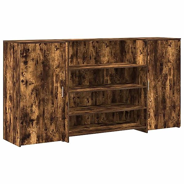 vidaXL Empfangstheke Räuchereiche 200x50x103,5 cm Holzwerkstoff 3324182 günstig online kaufen