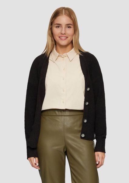 s.Oliver Strickjacke (1-tlg) Relaxed Fit, Bouclé, günstig online kaufen