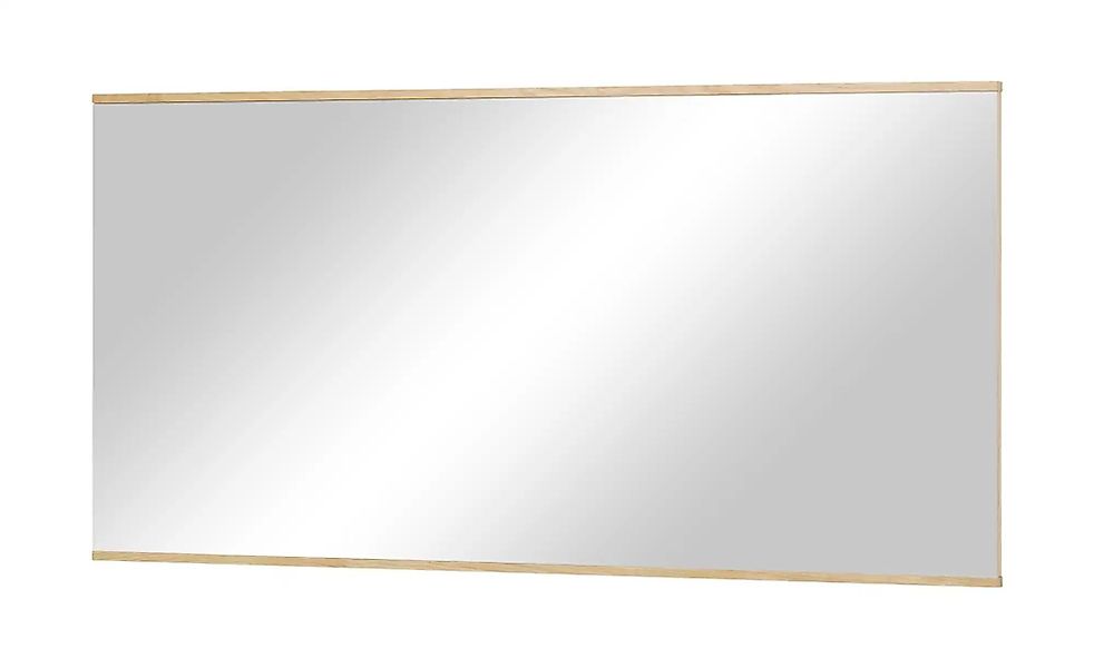 Spiegel 123 x 61 cm Longo ¦ holzfarben ¦ Glas,Aluminium,Holzwerkstoff,Massi günstig online kaufen
