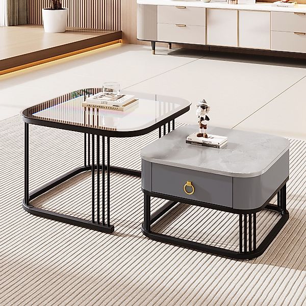 Furnishings Home Couchtisch Hochglänzende Marmoroptik und günstig online kaufen