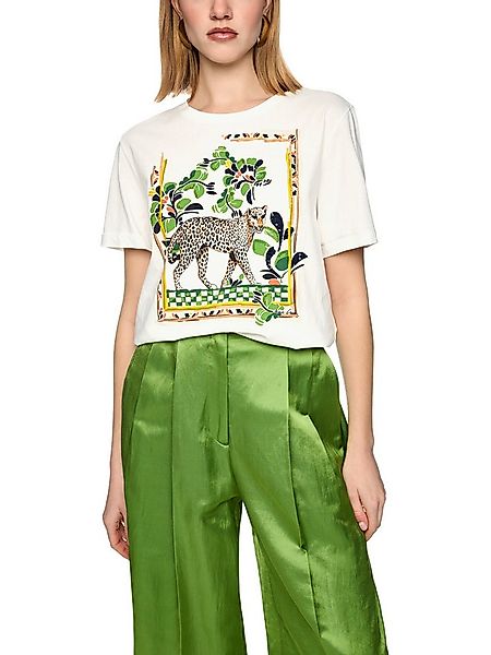 Marc Cain T-Shirt Leo's Oasis Premium Damenmode mit Leo-Motiv günstig online kaufen