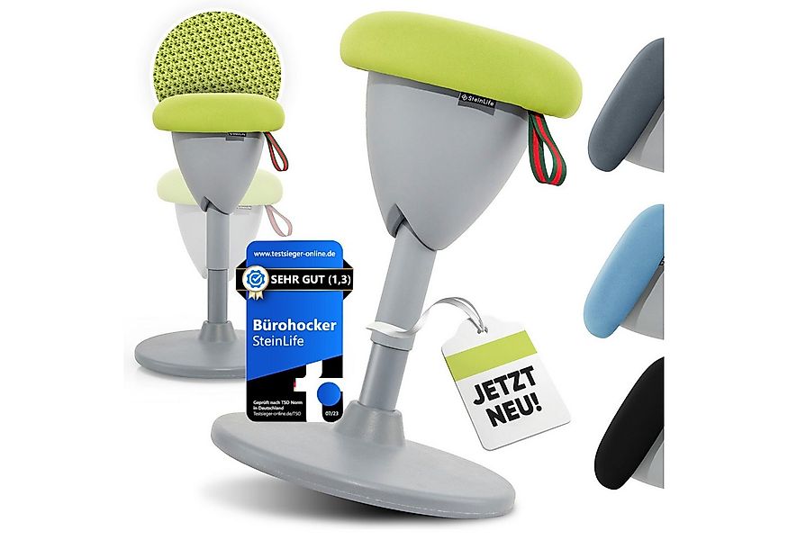Steinlife Arbeitshocker Ergonomisch [TESTSIEGER] Bürohocker Höhenverstellba günstig online kaufen