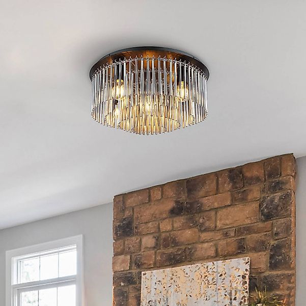 GLOBO LIGHTING Deckenleuchte »GORLEY« E27 1 Stk. Design Glasstäbe, Deckenla günstig online kaufen