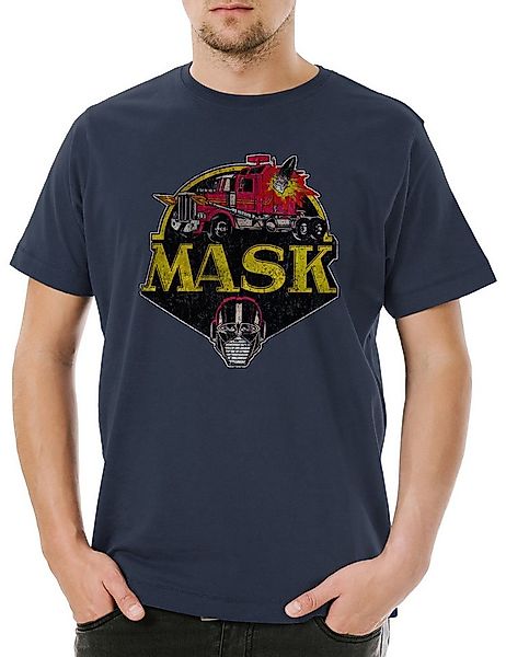 Urban Backwoods Print-Shirt Mask Vintage Logo Herren T-Shirt Venom Kult TV günstig online kaufen