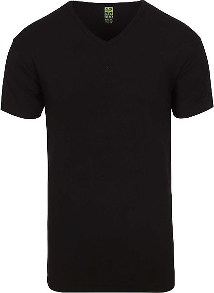 Alan Red Bamboo T-shirt Schwarz - Größe L günstig online kaufen