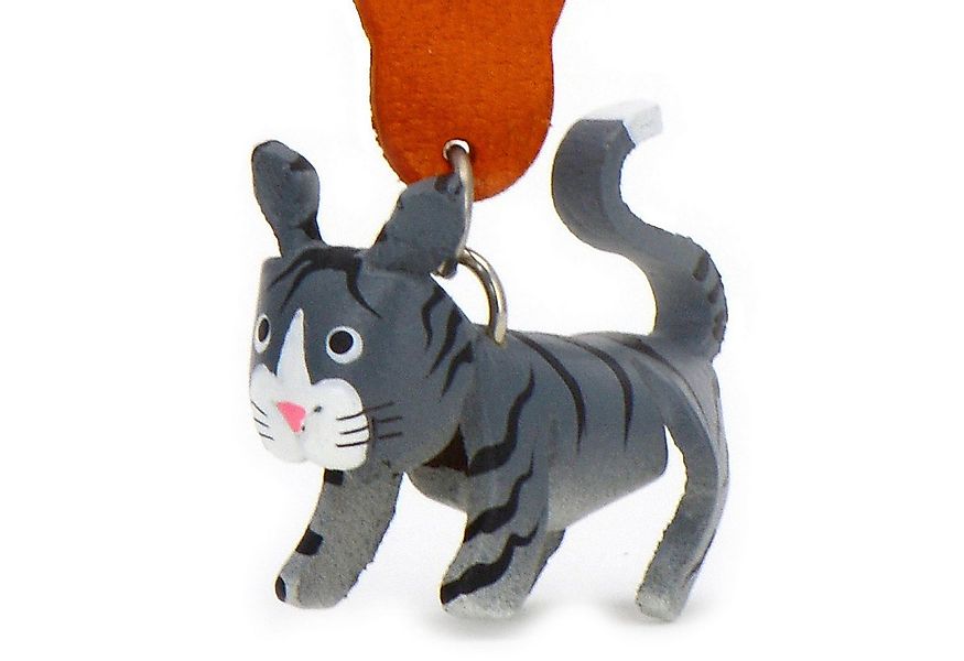 Monkimau Schlüsselanhänger Set Katzen Schlüsselanhänger aus Leder günstig online kaufen