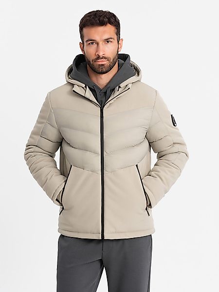 OMBRE Steppjacke Herren-Steppjacke mit hohem Kragen günstig online kaufen