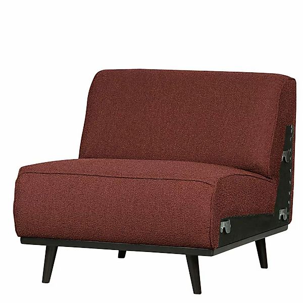 1-Sitzer Element Modulsofa in Kastanienfarben Boucle Stoff günstig online kaufen