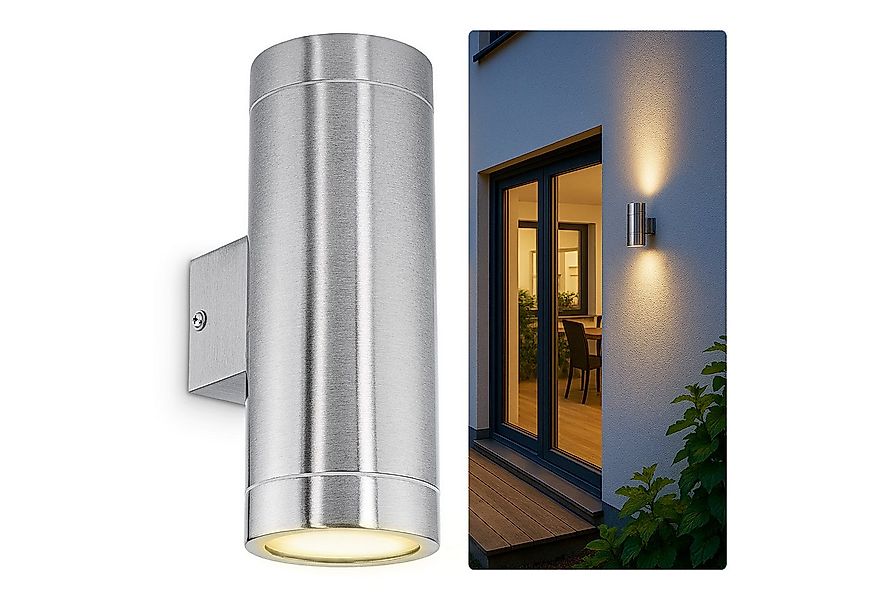 SSC-LUXon LED Außen-Wandleuchte LED Wandleuchte TIRA Edelstahl Up & Down IP günstig online kaufen
