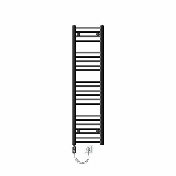 LuxeBath Badheizkörper Sahara 300 x 1400 mm Anthrazit mit Heizstab 900W Dig günstig online kaufen