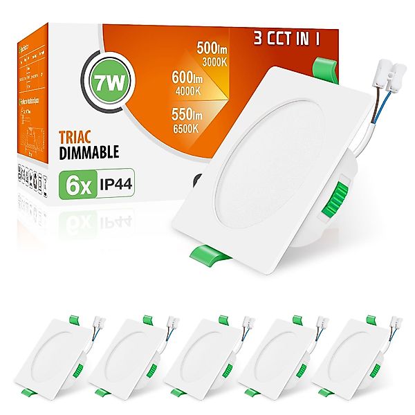ALUSSO LED Einbaustrahler 6er-Set, 7W Decken günstig online kaufen