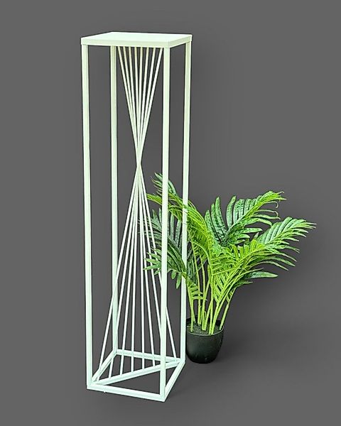 DanDiBo Blumenhocker Metall Weiß Eckig 100 günstig online kaufen